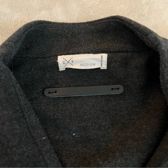 Gentle Fawn - Charcoal Overcoat with Inverted hems - Picture 8 of 9